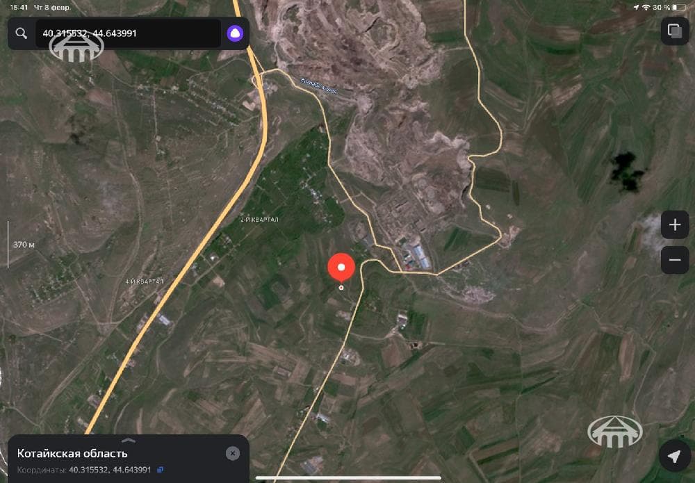 Հողատարածք · 5000 մ² · Ակունք