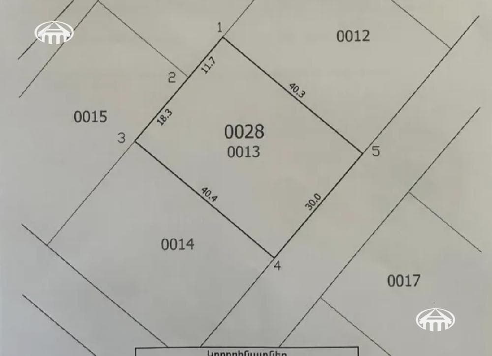 Участок · 1 210 м² · Дзорахпюр