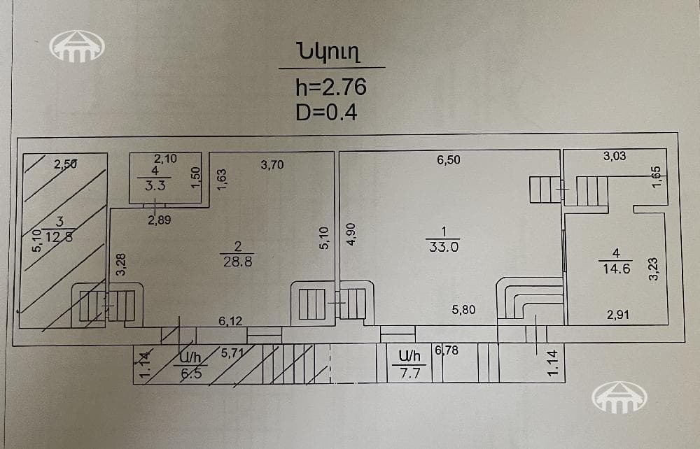 Գրասենյակ · 87 մ² · Կենտրոն