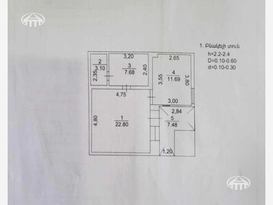 Հողատարածք · 66 մ² · Էրեբունի