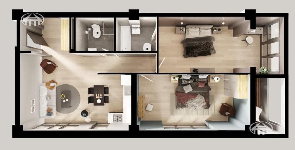 Квартира · 3 комн. · 91 м² · Канакер-Зейтун