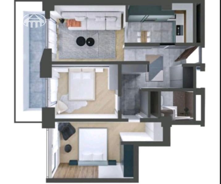 Квартира · 3 комн. · 81 м² · Аджапняк