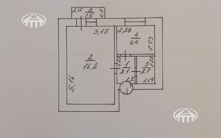 Квартира · 1 комн. · 26 м² · Арабкир