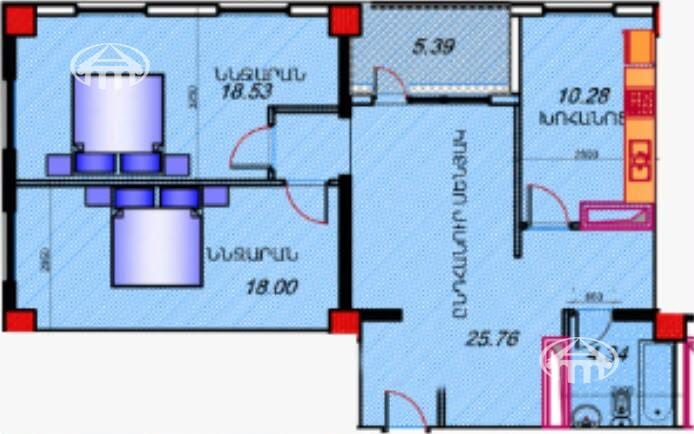 Квартира · 3 комн. · 86 м² · Зовуни